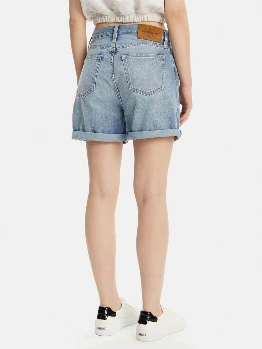 Short Calvin Klein in Denim Azzurro Scolorito 225152 - immagine 3