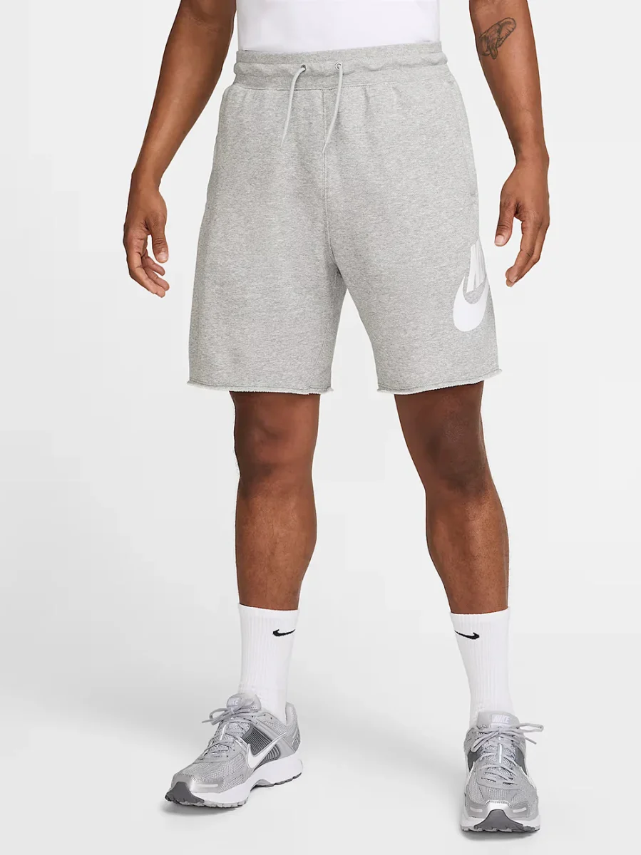 Short Nike Club Alumni in felpa garzata Grigio con Big logo FQ4950-063 - immagine 6