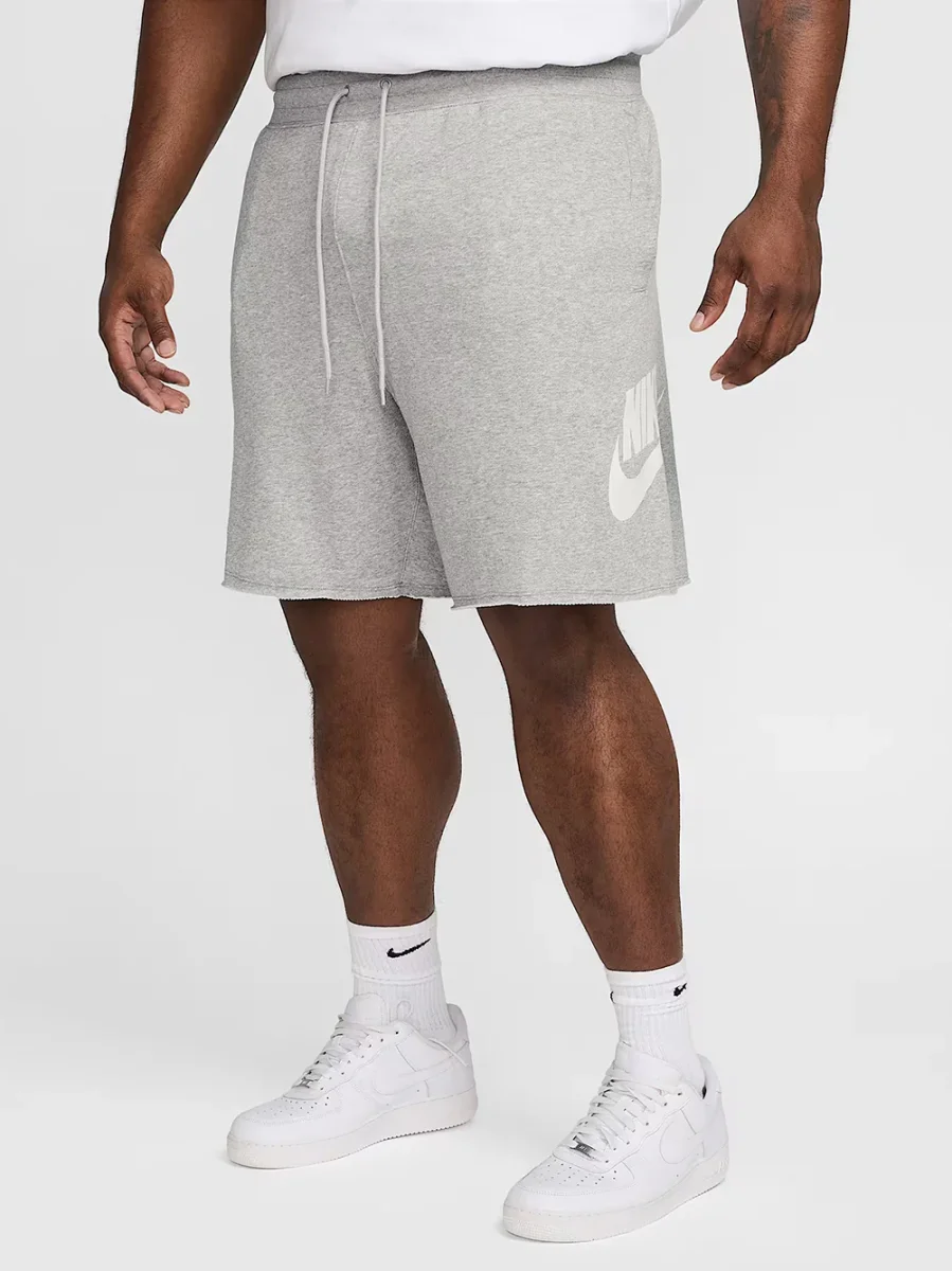 Short Nike Club Alumni in felpa garzata Grigio con Big logo FQ4950-063 - immagine 8