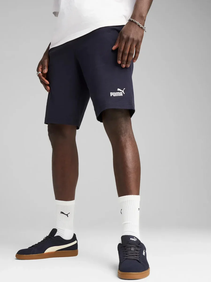 Pantaloncino Puma in jersey di Cotone Blu Essential 682600-16